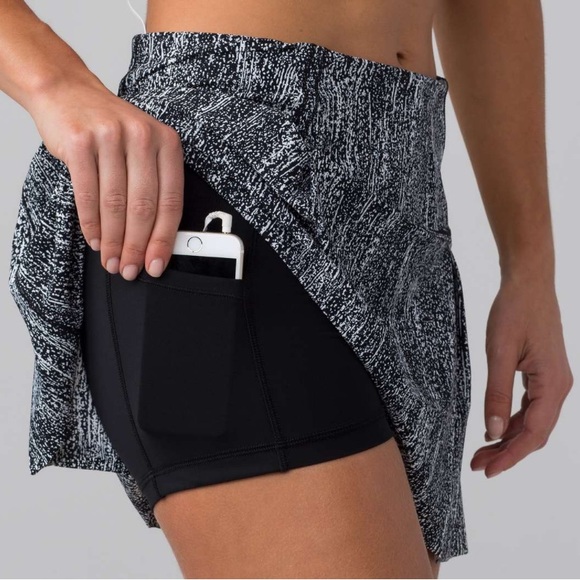 Lululemon Lost In Pace Skirt (Tall) (15") size 10
Air Time White Black - Picture 11 of 13